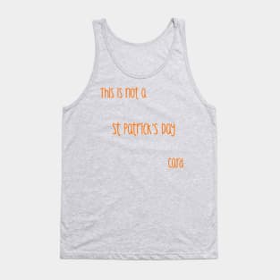 St Patrick's Day Card Tank Top